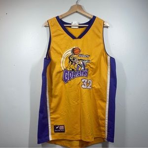 Disney vintage goofy basketball jersey mens large Shaq lakers colors